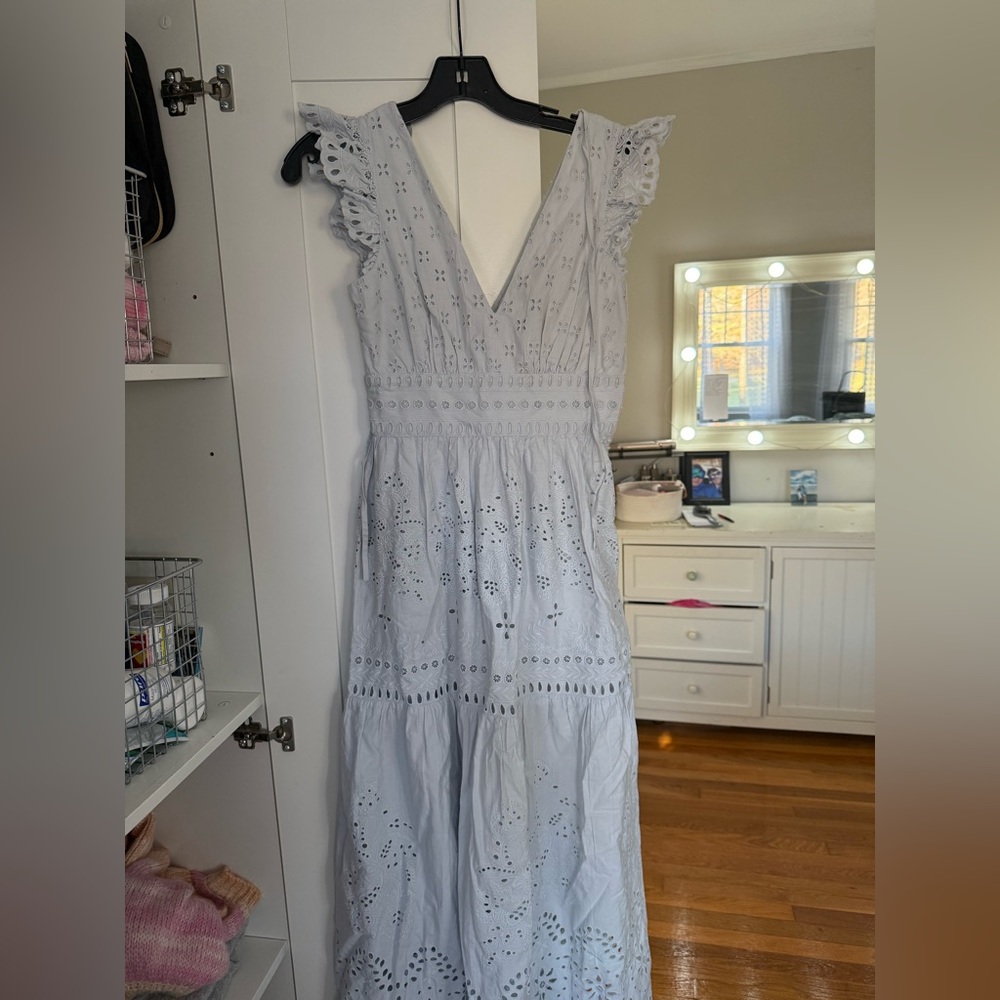 Baby blue maxi dress